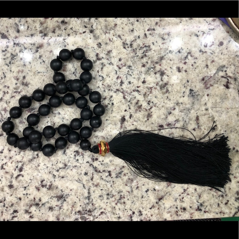 India Hicks Komboloi Bead Tassel Necklace